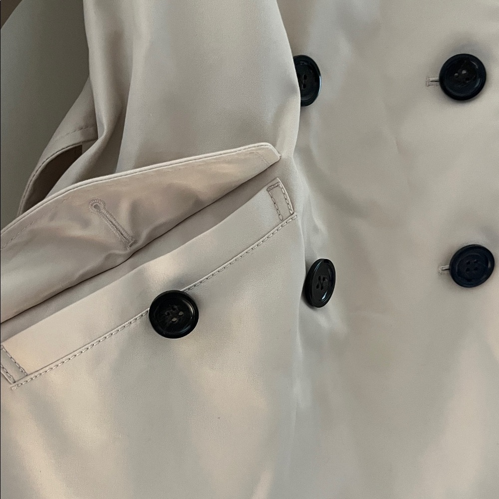 Coach | Solid short trench coat | Porcelain | Size S - Picture 8 of 15